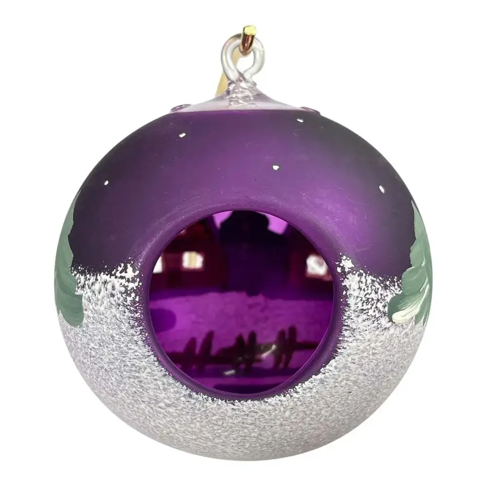 Purple Blown Glass Jumbo 5
